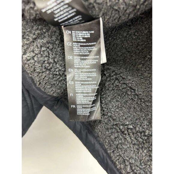 Kuhl Projekt Jacket Men's Size Large Navy Blue Hooded Pockets Faux Leather - Picture 7 of 16